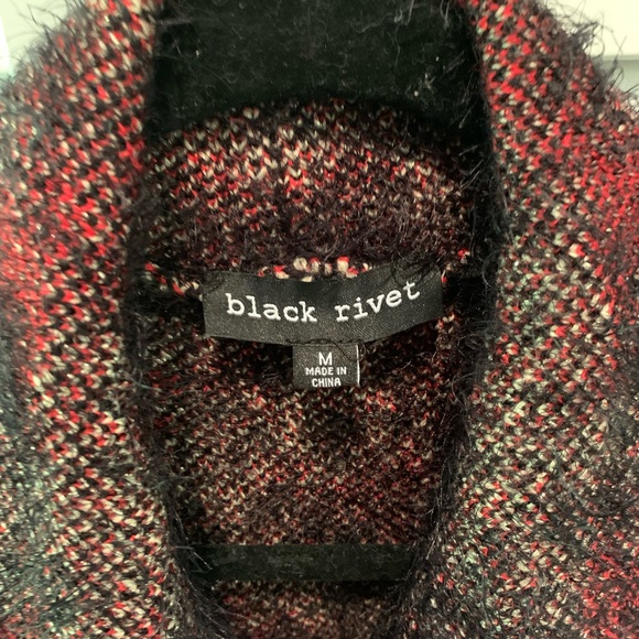 Festive Black Rivet Sweater Vest M - Picture 2 of 3